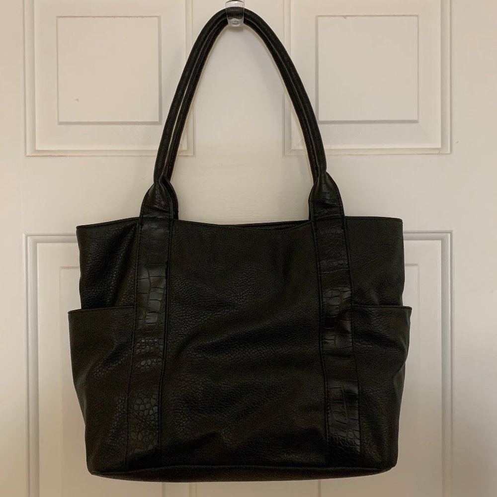 Black Leather Butler Bag